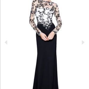 Tadashi Shoji Coralie Gown evening black dress 14